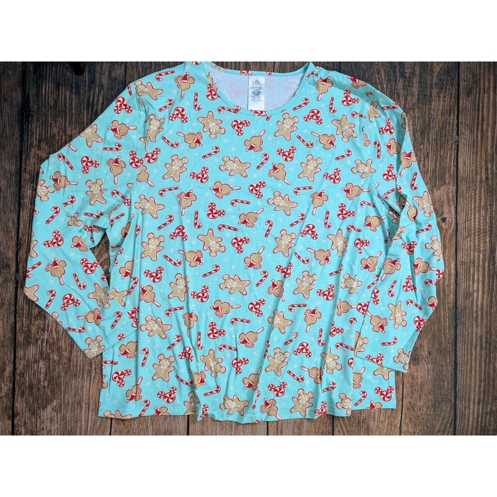 Disney Store Mickey Mouse & Friends Mint Holiday Pajama 2X Gingerbread Candy Can - Picture 2 of 12